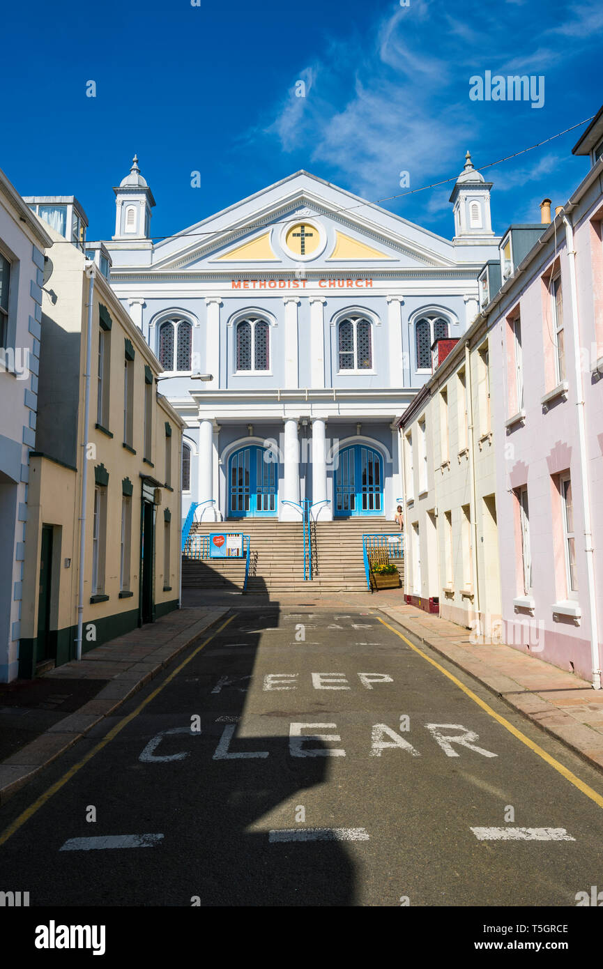 Grossbritannien, Kanalinseln, Jersey, St. Helier, Pfarrkirche Stockfoto