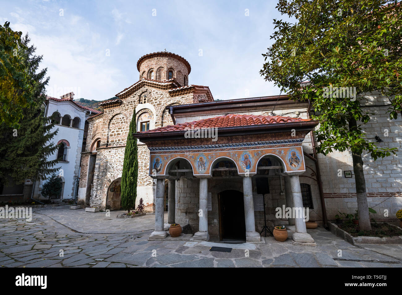 Bachkovo Kloster, Rhodopen, Bulgarien Stockfoto