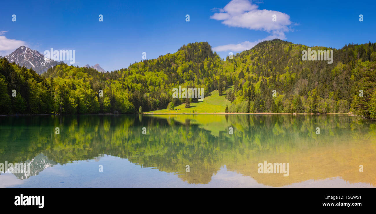 Deutschland, Allgäu, Schwaben, See Alatsee Stockfoto