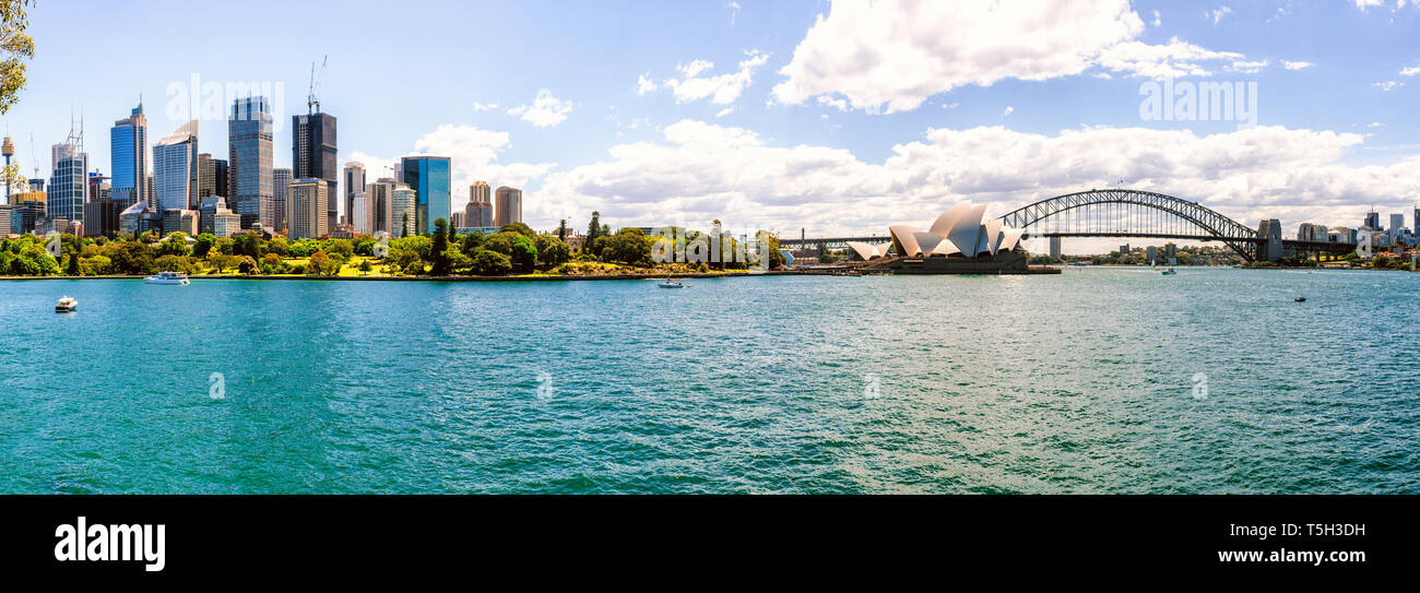 Australien, New South Wales, Sydney, Panoramablick von Sydney Stockfoto