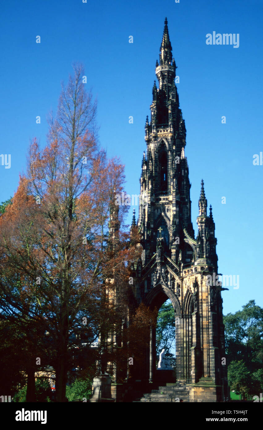 Walter Scott Monument, Edinburgh, Schottland Stockfoto