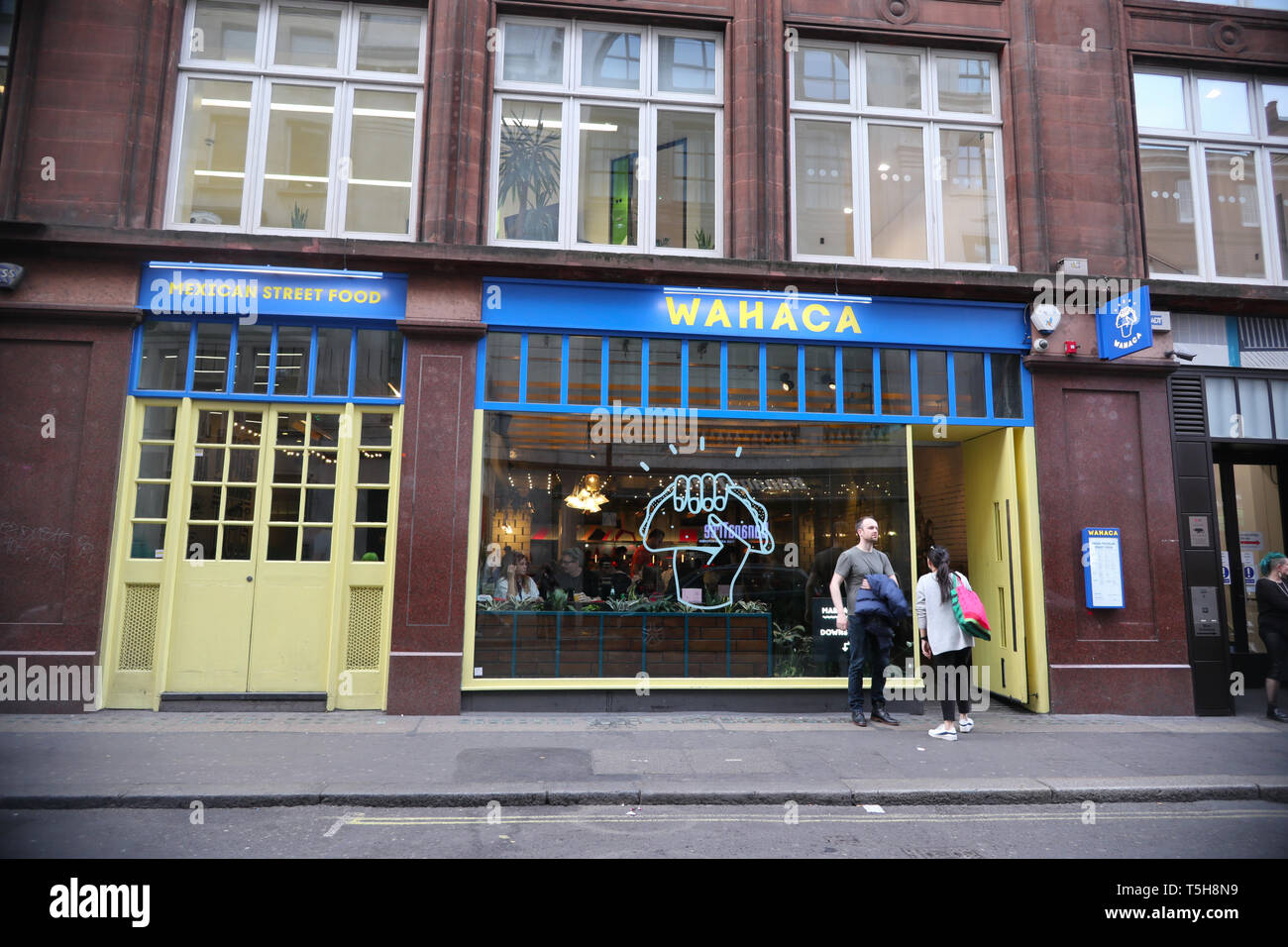 Wahaca mexikanischen Street Food Restaurant in Little Italy, Soho, London, England, Großbritannien Stockfoto