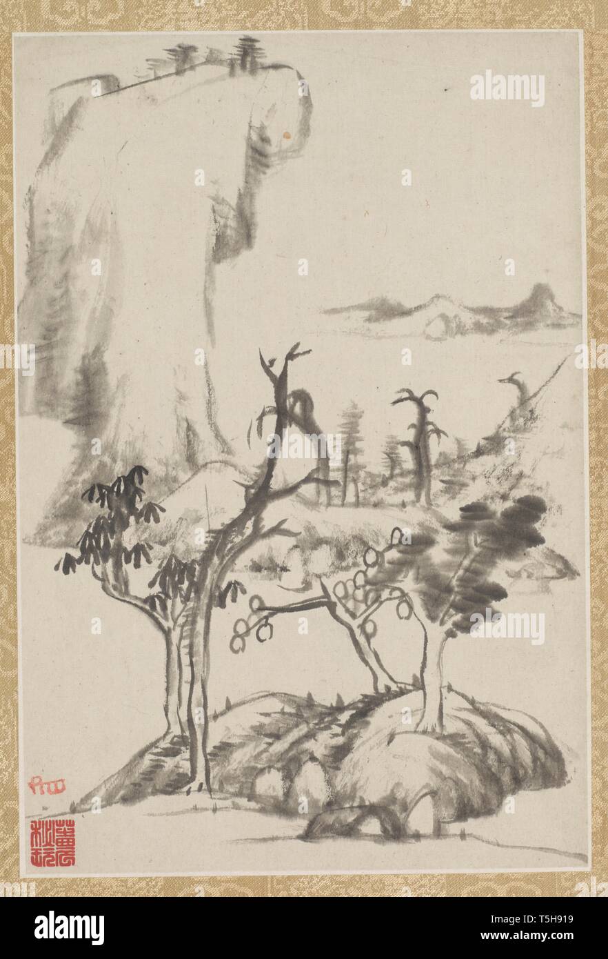 (Artist) Bada Shanren (Zhu Da); (Kalligraph) Bada Shanren (Zhu Da) Stockfoto