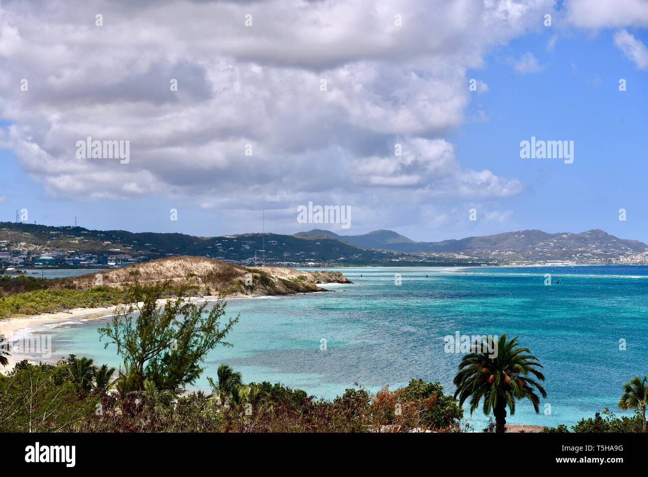 Grotto Beach auf dem Grundstück der Buccaneer Hotel in St. Croix, United States Virgin Islands Stockfoto