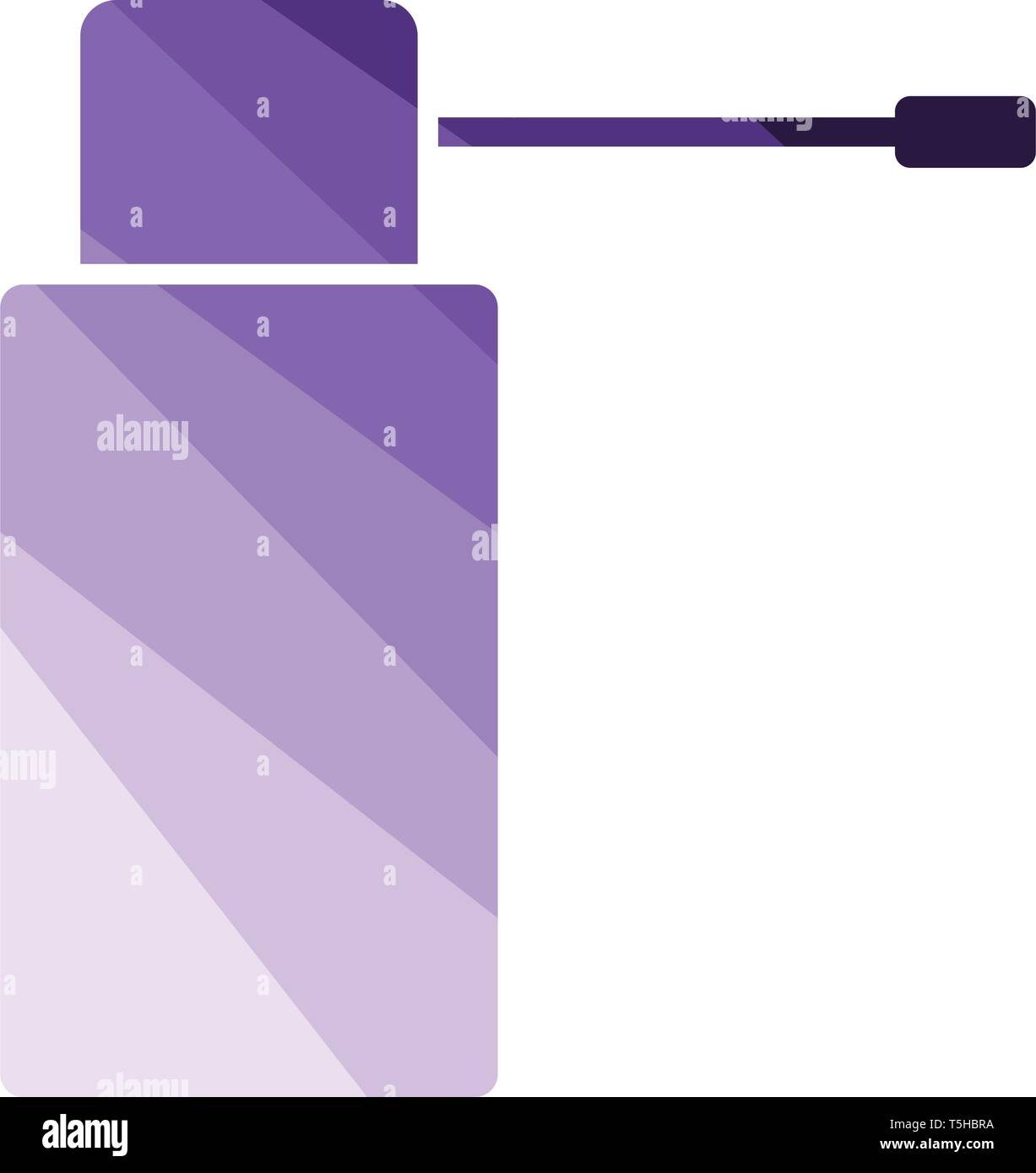 Inhalator-Symbol. Flache Farbgestaltung. Vektor-Illustration. Stock Vektor