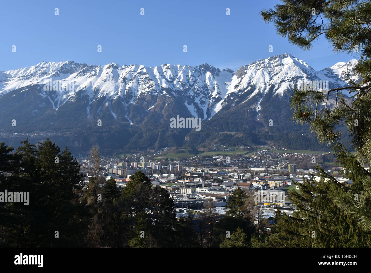 Innsbruck, Tirol, Nordtirol, Nordkette, Karawendel, Seegrube, Schnee, Eis, Winter, Frühling, Hafelekarspitze, Kleiner Solstein, Solstein, Jahreszeit, Stockfoto