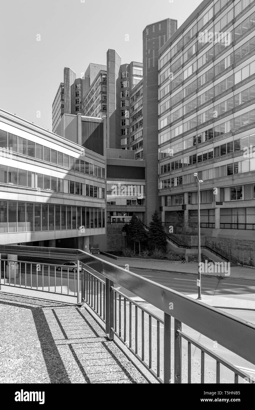 Glas und Beton office Towers Complex Stockfoto