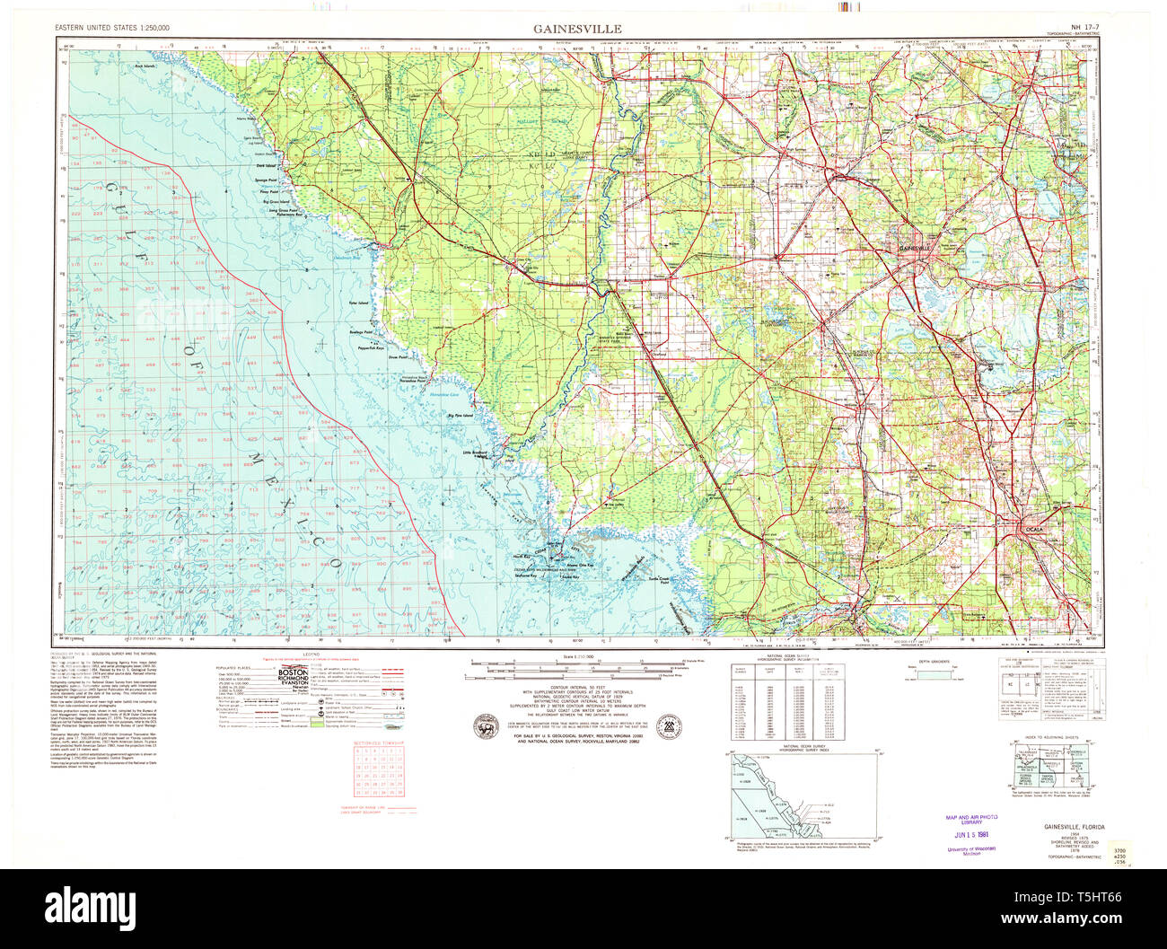 Karte gainesville Fotos und Bildmaterial in hoher Auflösung Alamy