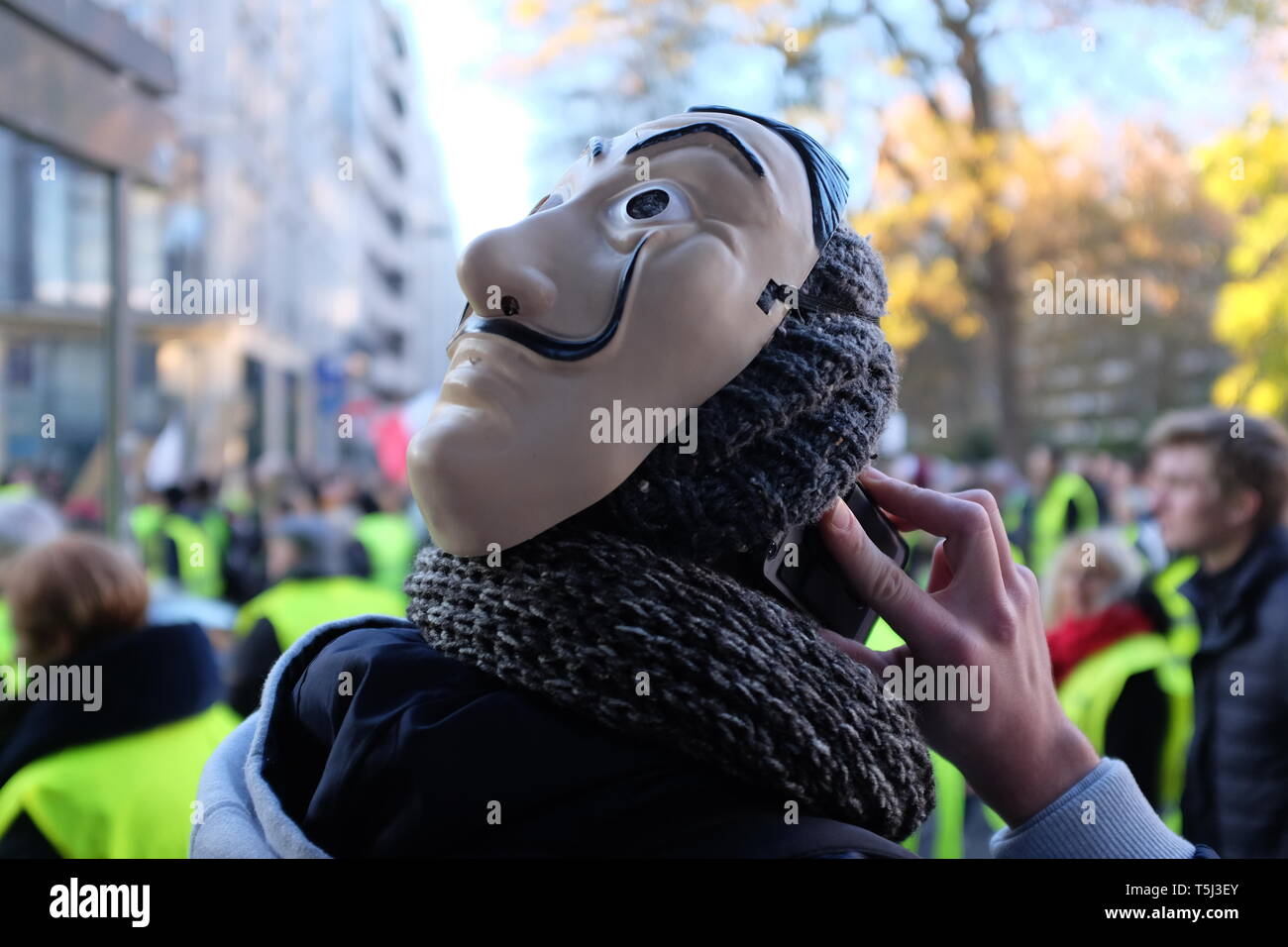 Anonym-Maske Stockfoto