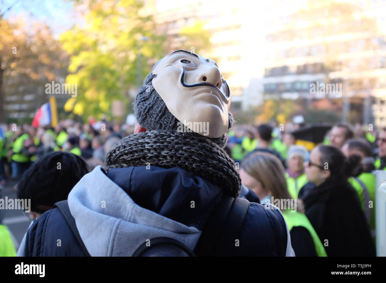 Anonym-Maske Stockfoto