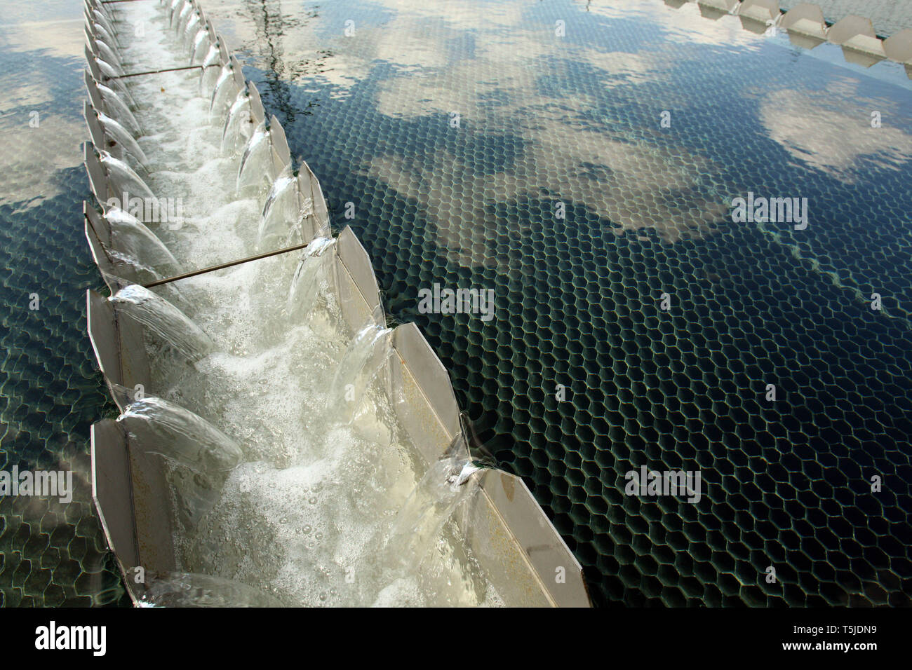 Thames Gateway Wasseraufbereitungsanlagen - Becton, Greater London. 17. Juni 2010. Stockfoto