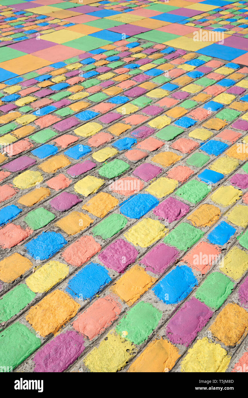 Argentinien, Buenos Aires, La Boca, Bunte Pflaster Stockfotografie - Alamy