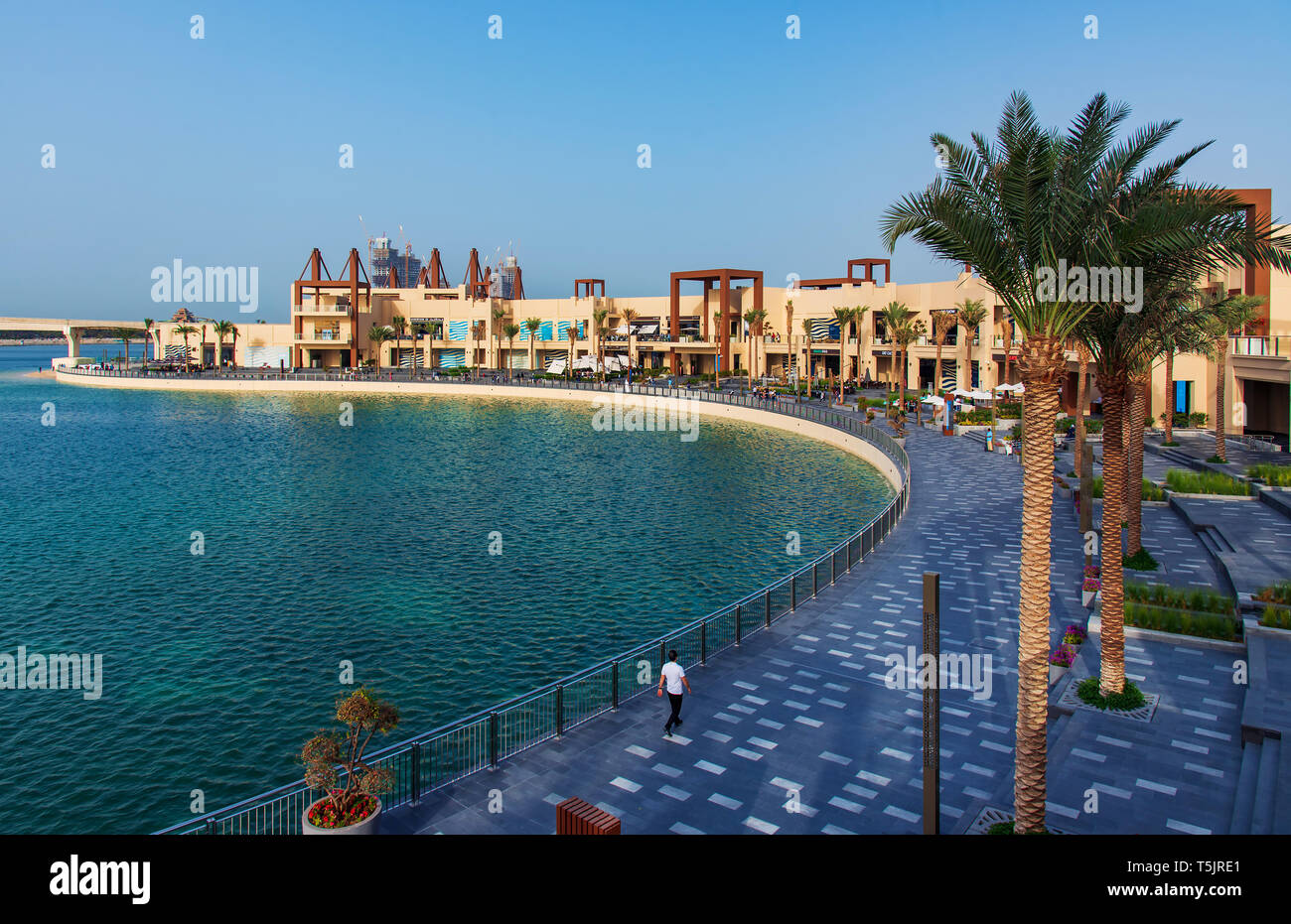 Dubai, Vereinigte Arabische Emirate - Januar 25, 2019: Die Pointe waterfront Dining und Entertainment Ziel neu an der Palm Jumeirah eröffnet Stockfoto