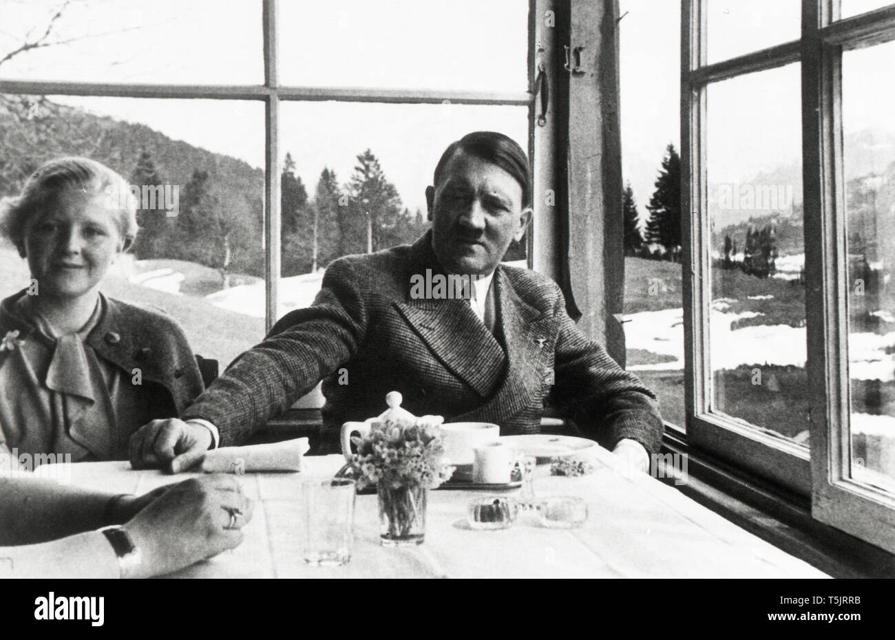 Eva Braun Sammlung (Devet) - Candid Foto von Adolf Hitler Ca. 1930s oder 1940s Stockfoto