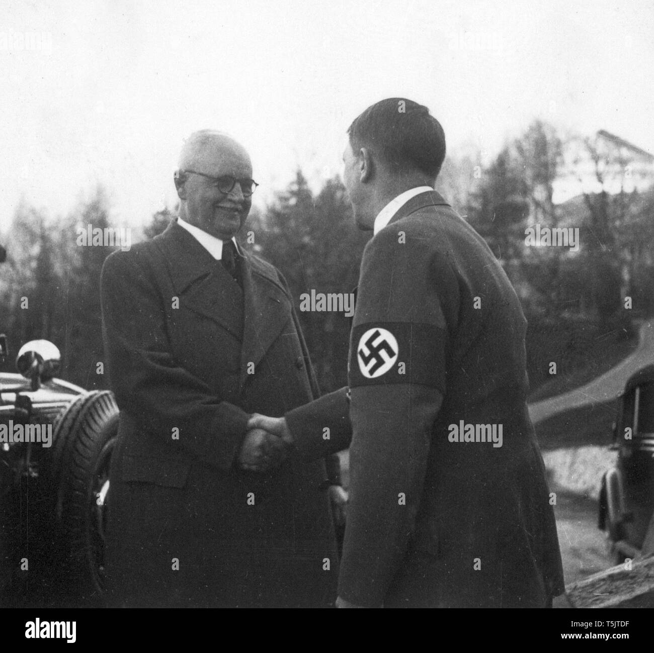 Originale Bildunterschrift: 206 Reichschatzmeister Schwarz November 38 Stockfoto
