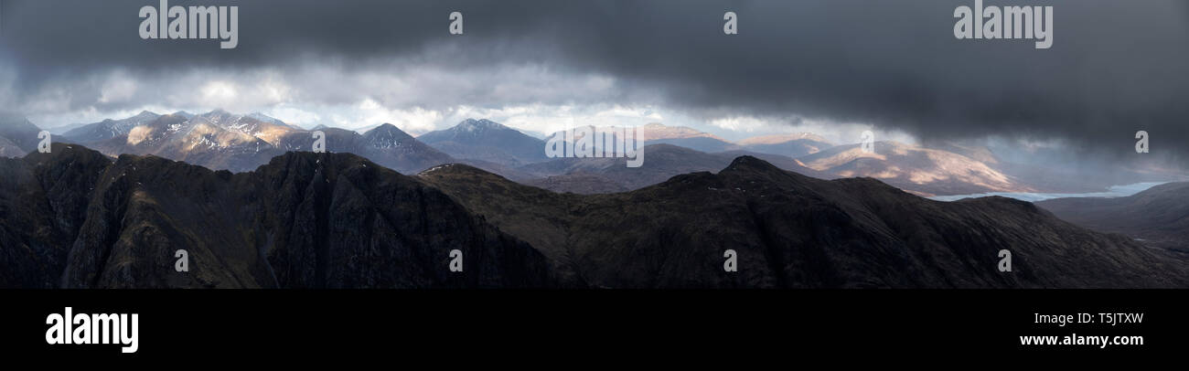 Großbritannien, Schottland, Glencoe, Aonach Eagach Ridge Stockfoto