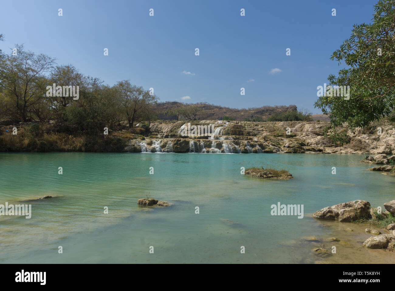 Wadi Darbat verwöhnt Sie, Dhorfar region, Oman Stockfoto