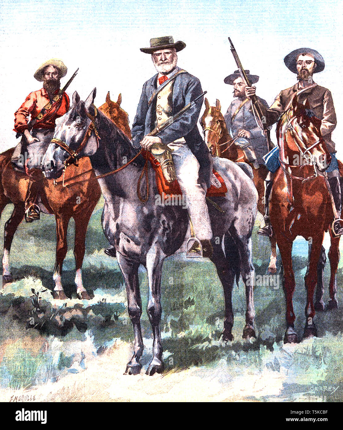 CHRISTIAAN de WET (1854-1922) Boer Befehlshaber und Politiker Stockfoto