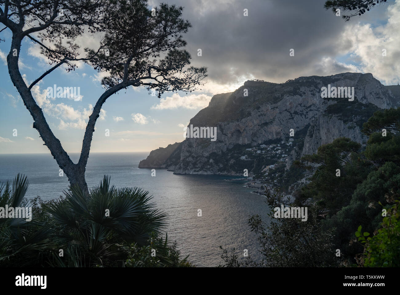 Veduta su Marina Piccola, Capri Stockfoto