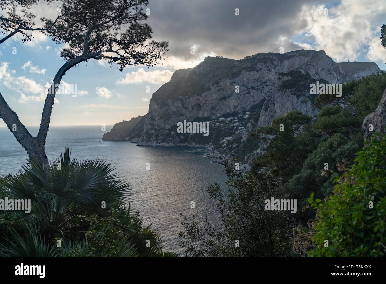 Veduta su Marina Piccola, Capri Stockfoto