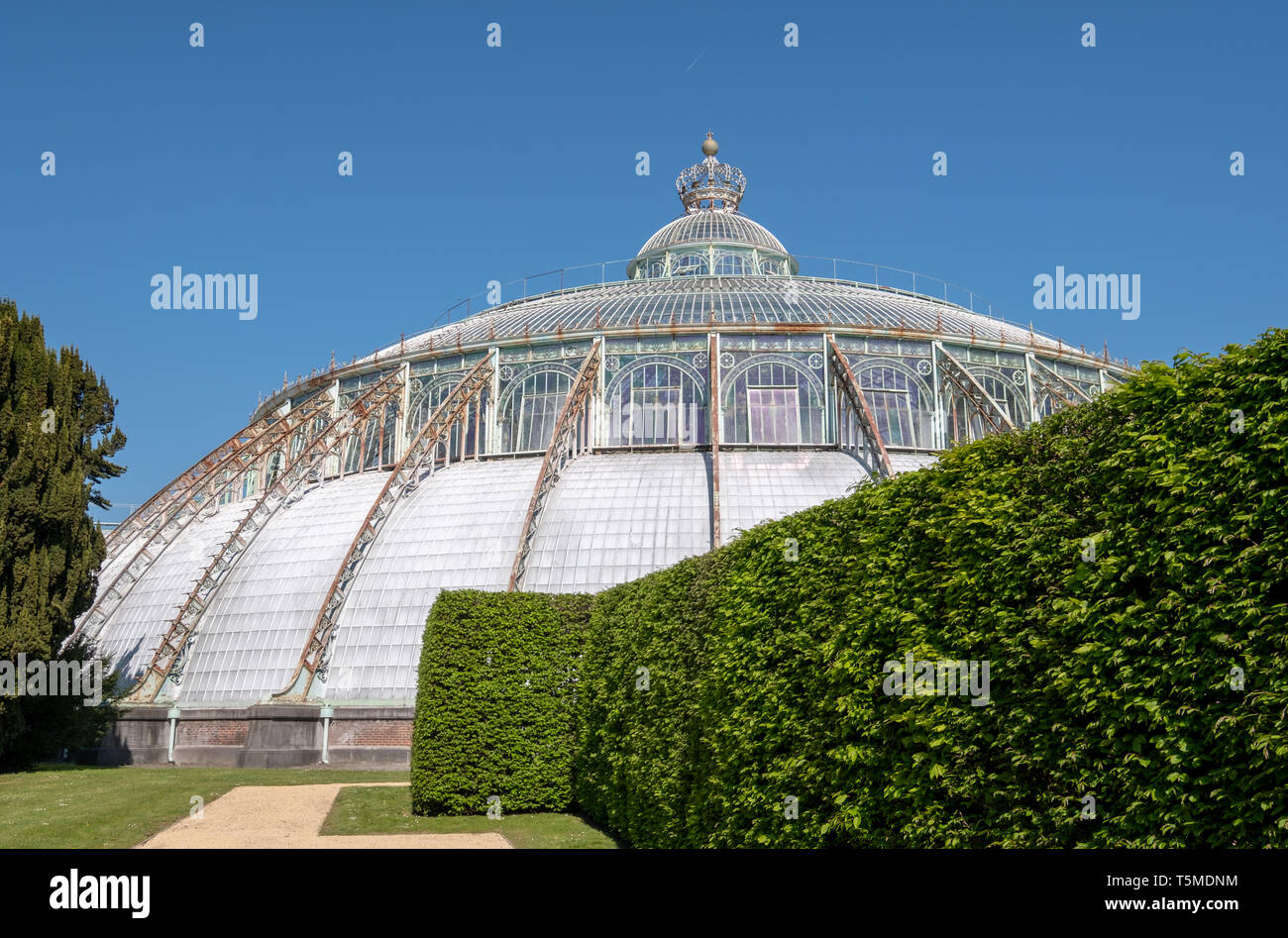 Der Wintergarten mit Krone auf, Teil der Königlichen Gewächshäuser von