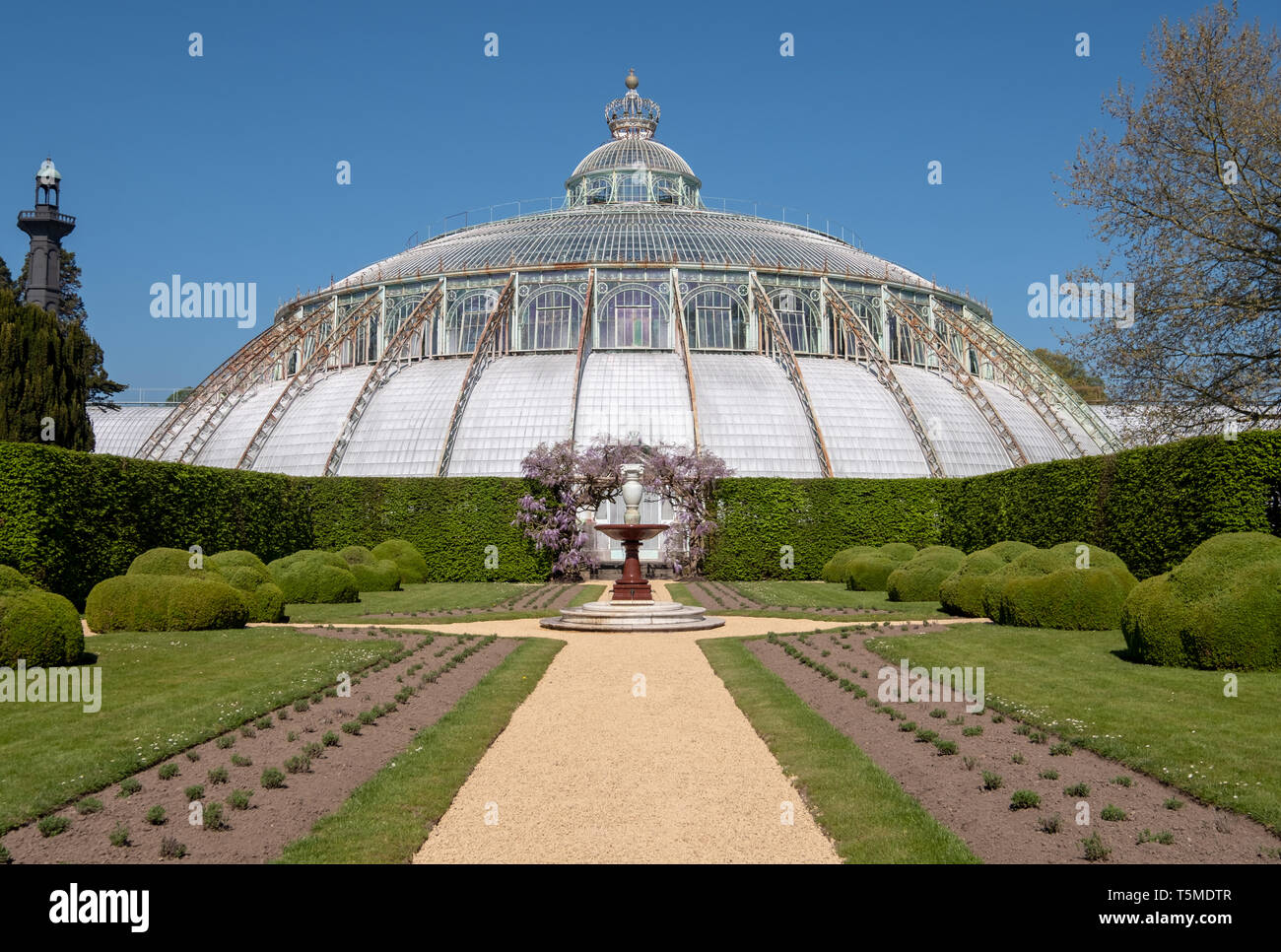 Der Wintergarten mit Krone auf, Teil der Königlichen Gewächshäuser von