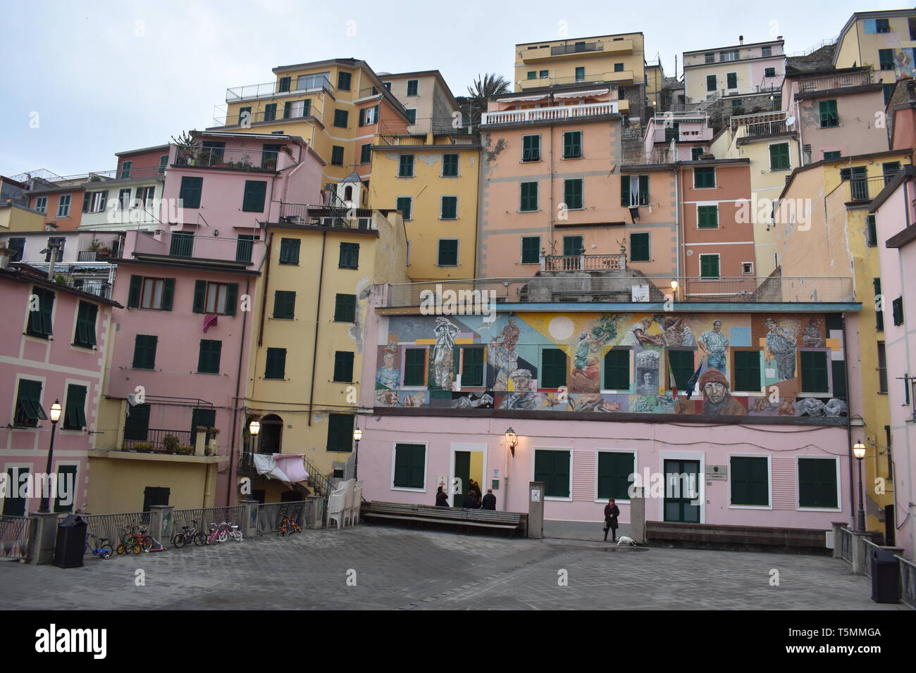 Cinqua Terra Viento, RIomaggiorie, Manarola, Italien Reisen Italien Top 10 der besten 10 Reisen Europa spektakuläre Bilder mehr der besten Meerblick Schöne Häuser Stockfoto