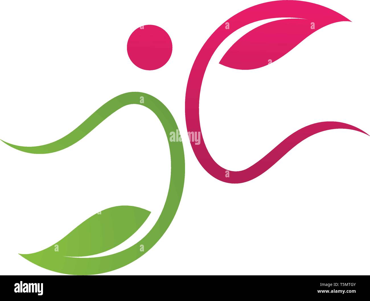 Baum Menschen menschlichen Charakter logo Zeichen Illustration vektor design Stock Vektor