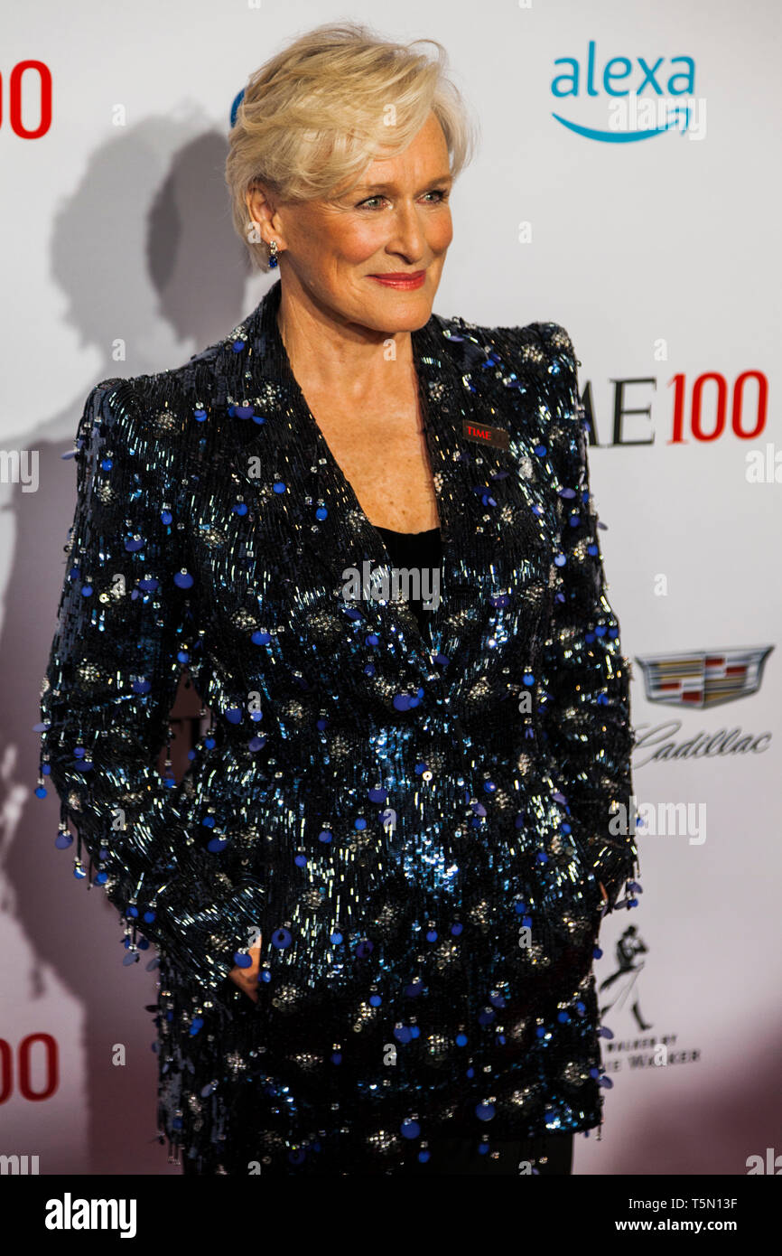 Schauspielerin Glenn Close nimmt Zeit 100 Gala am 23. April in New York City Stockfoto