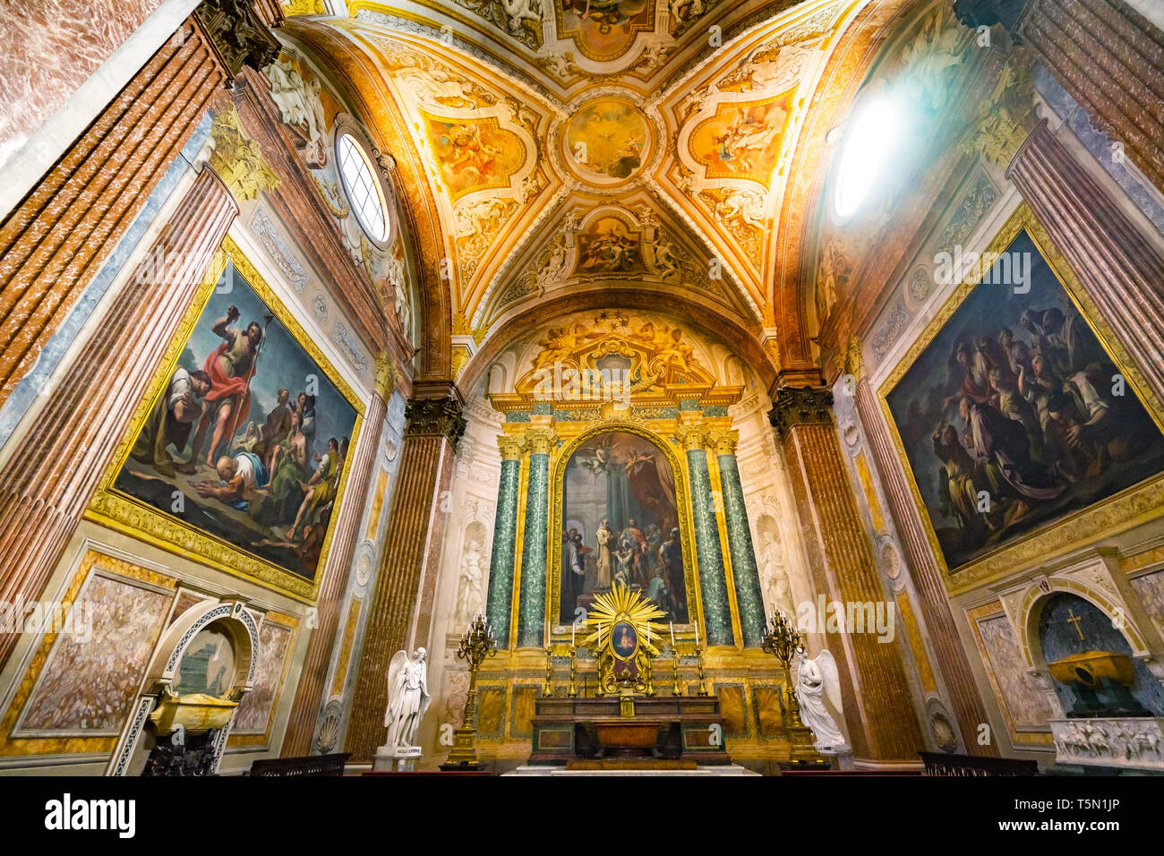 Basilika Santa Maria Engel und Märtyrer, Rom, Italien. Kirche von Michelangelo 1560 von Kaiser Diokletian Bäder gestaltet Stockfoto