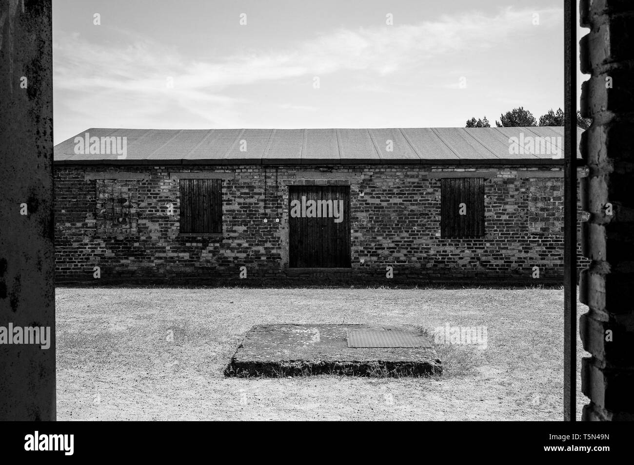 Oranienburg-Sachsenhausen bleibt der russischen Konzentrationslager, Oranienburg, Deutschland Stockfoto