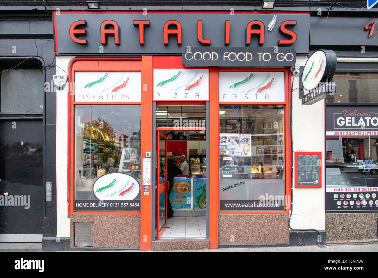 Chipshop des Jahres, 2019, Eatalias, Brunswick Place Stockfoto