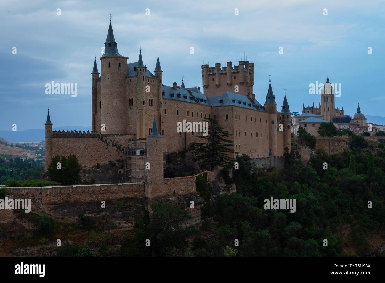 Schloss El Alcazar. Segovia, Provinz Castilla y Leon. Spanien Stockfoto