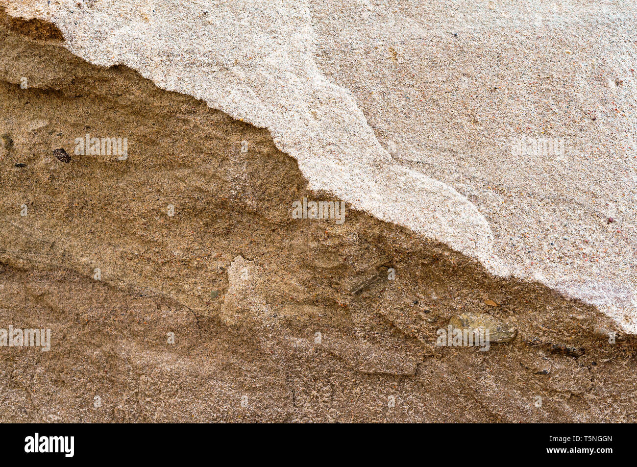 Die Textur der Sand, Meer Sand Stockfoto