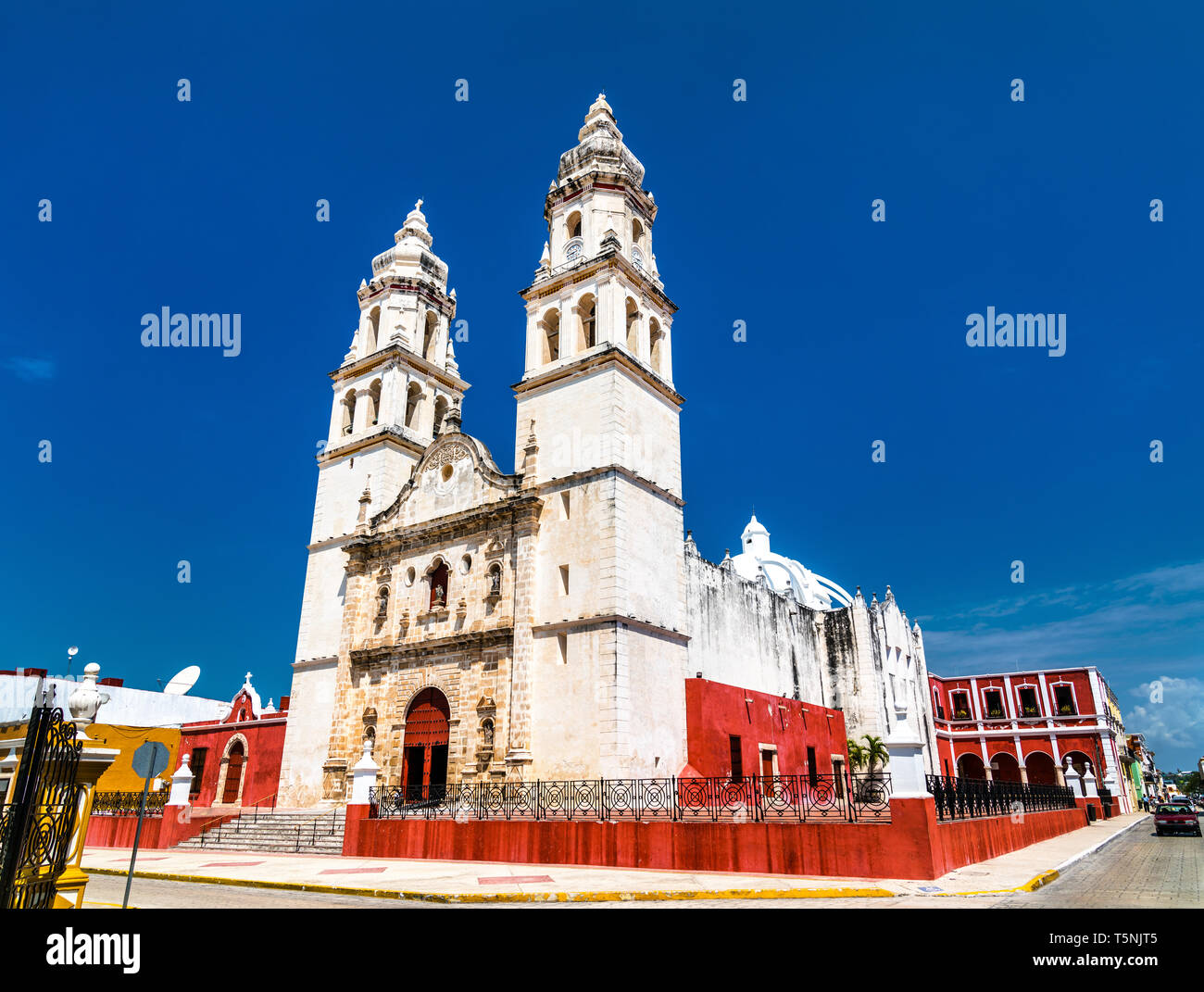 Die Kathedrale von Campeche in Mexiko Stockfoto