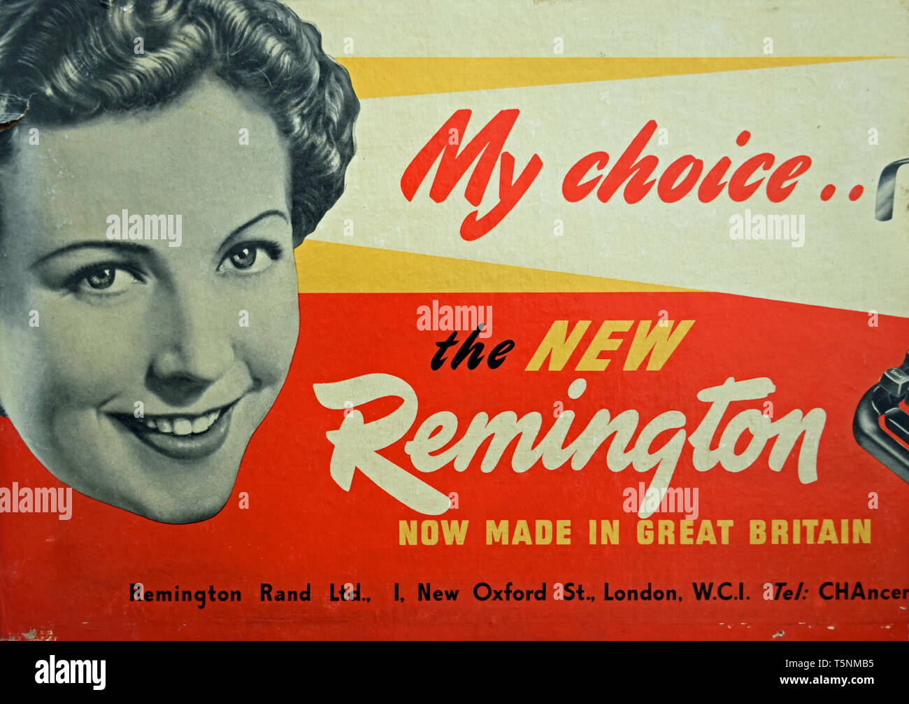 Remington Advert Stockfoto