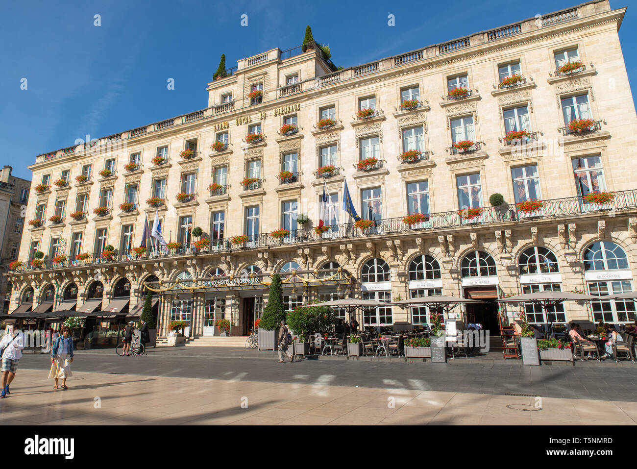 Grand Hotel de Bordeaux, Gironde, Frankreich. Stockfoto