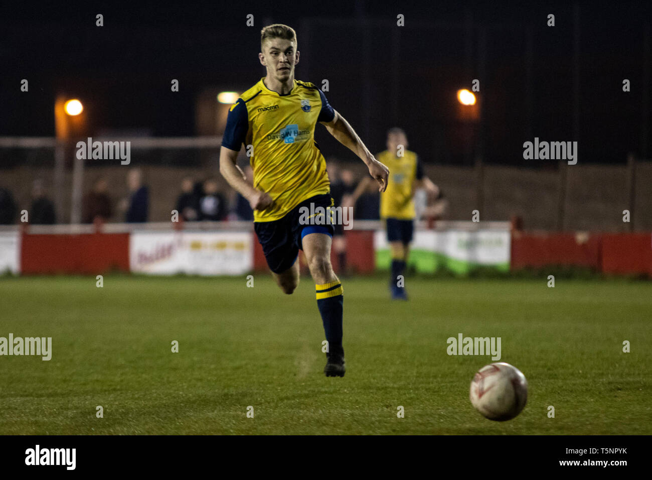 Afan Lido v Port Talbot Stadt WFL Abteilung eine an Marstons Stadion. Lewis Mitchel/PTT. Stockfoto