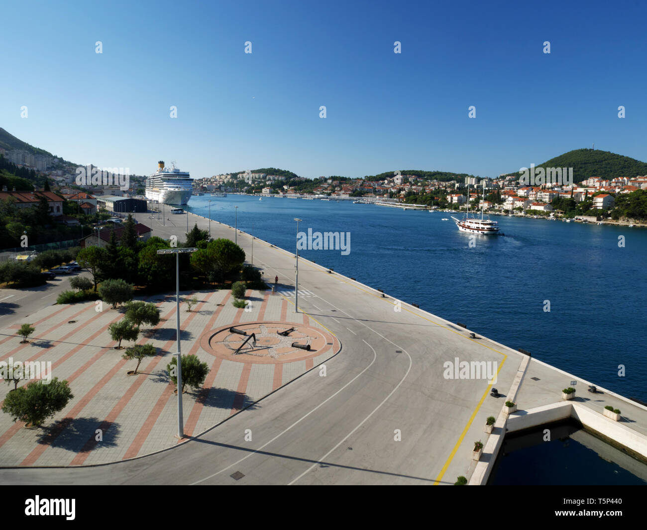 Dubrovnik, Kroatien, Cruise Terminal. Stockfoto