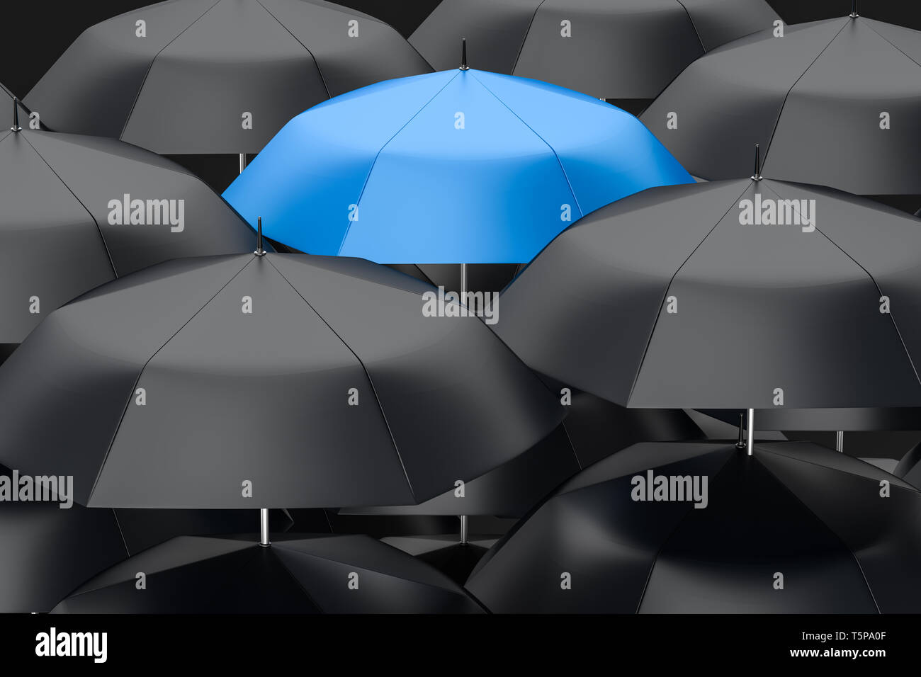 3D-Rendering, der Regenschirm mit weißen Hintergrund. Computer digitale Bild. Stockfoto