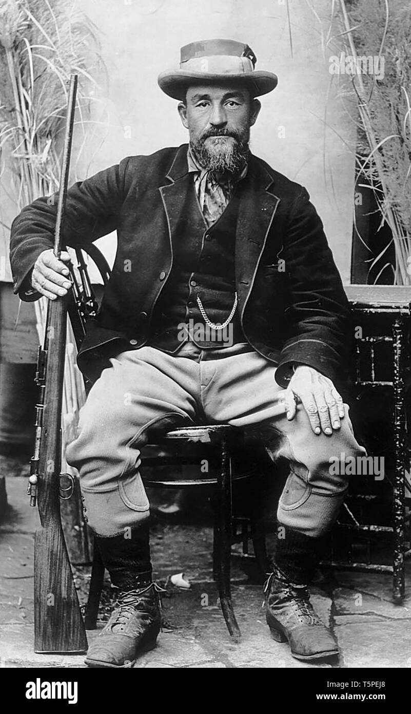 CHRISTIAN de WET (1854-1922) Boer allgemein, Rebellenführer und Politiker in potchefstroom fotografiert am 27. August 1900 Stockfoto