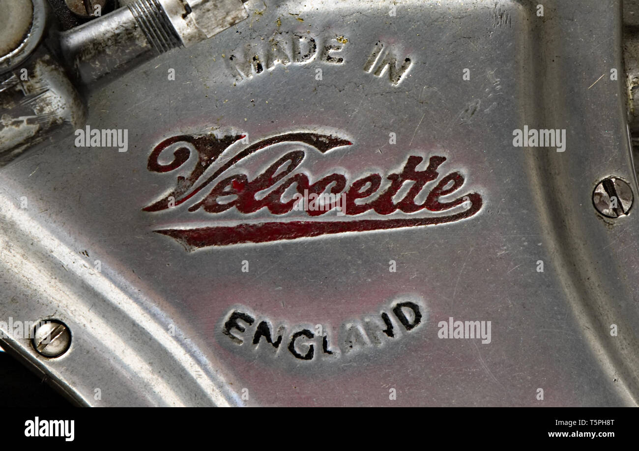 Moto d'epoca GP Velocette MSS 500. Marchio-ospitalità. Marca: Velocette modello: GP MSS 500 nazione: Regno Unito - Birmingham Anno: 1938 condizioni: Re Stockfoto