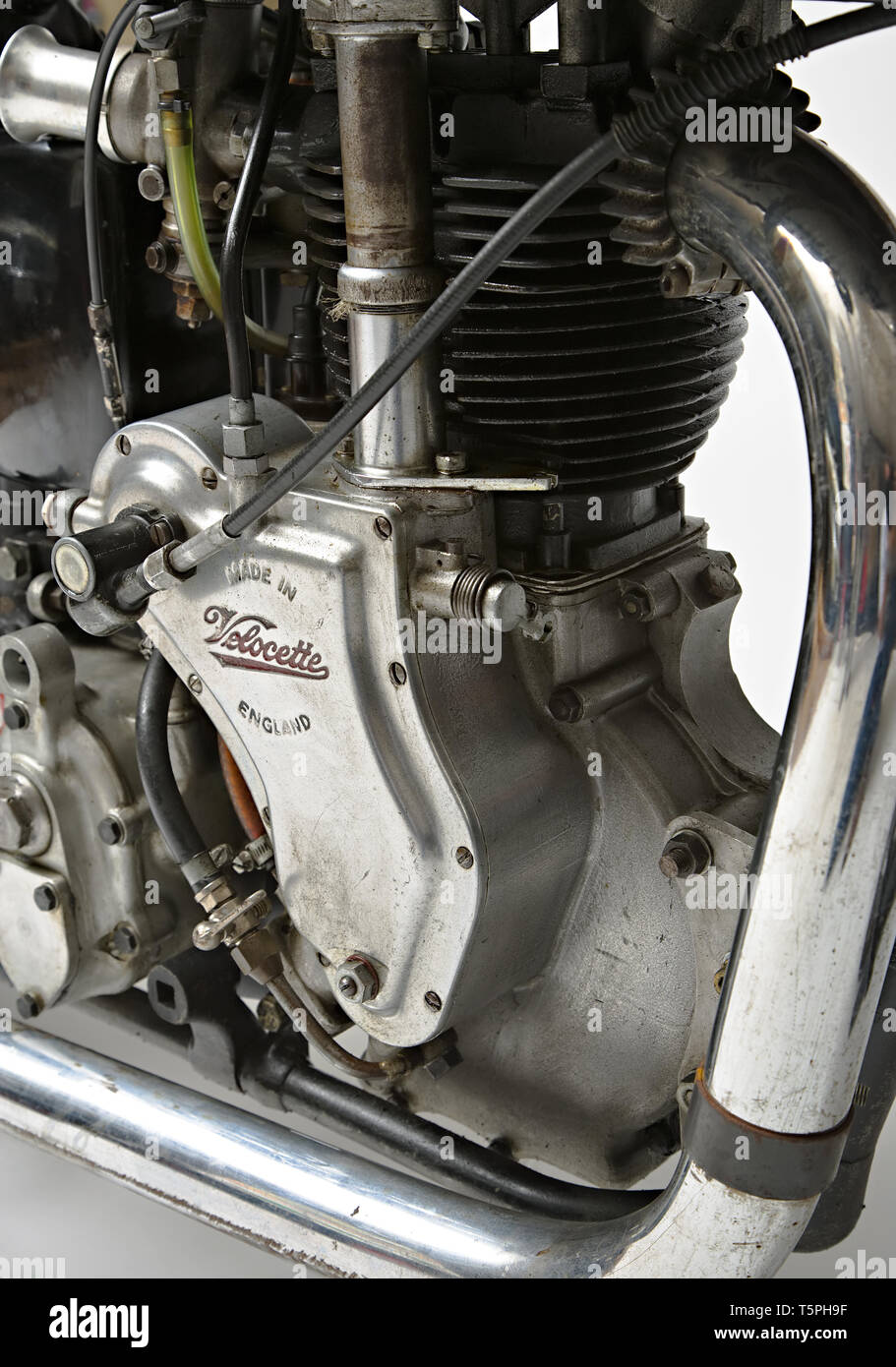 Moto d'epoca GP Velocette MSS 500. Motore. Marca: Velocette modello: GP MSS 500 nazione: Regno Unito - Birmingham Anno: 1938 condizioni: Res Stockfoto