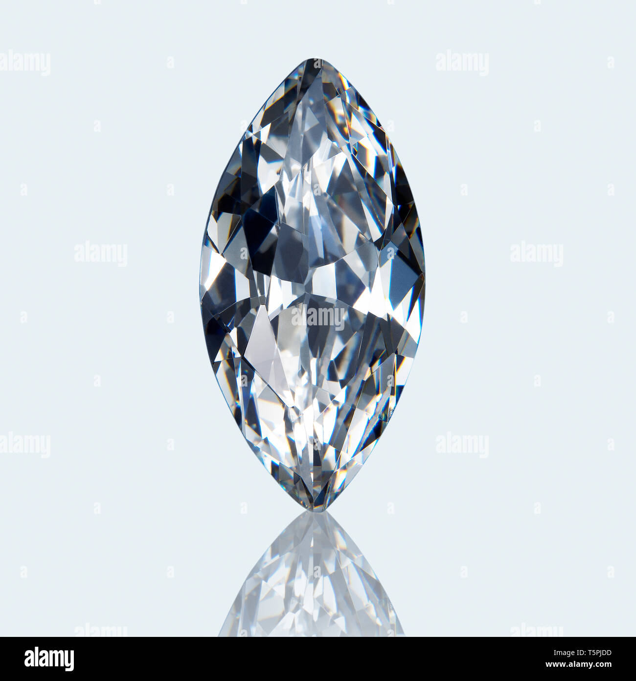 Diamond, Octagon Cut Edelstein, Marquise Diamant Stockfoto