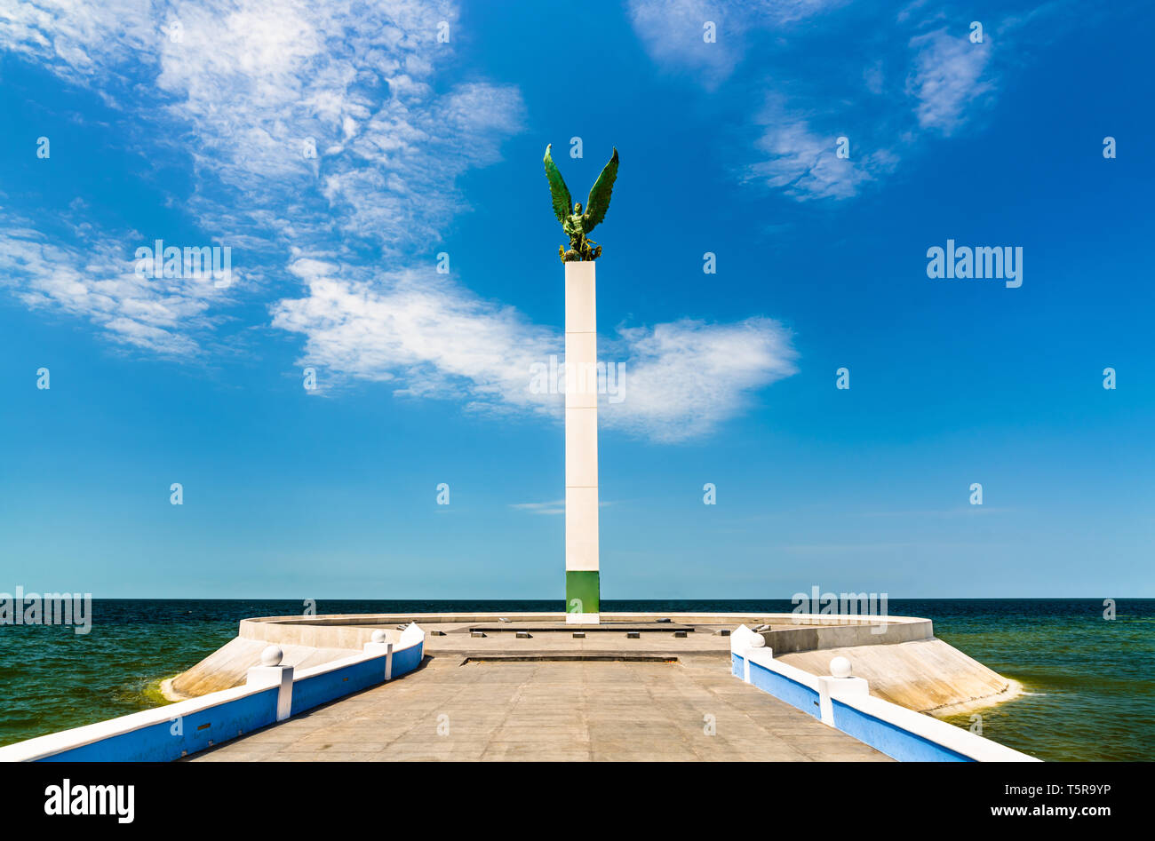 Denkmal in San Francisco de Campeche in Mexiko Stockfoto
