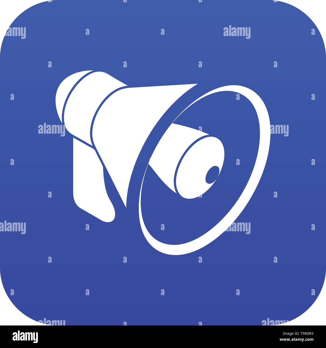 Lautsprecher Symbol blau Vektor Stock Vektor