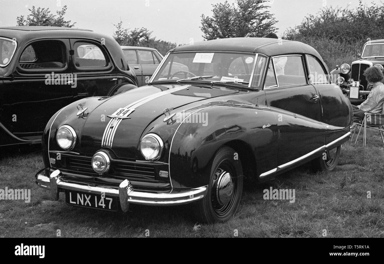 Austin A90 Atlantic Auto. Von 1949 bis 1952 produziert. Hier bei einer Rallye c 1960 gezeigt. Foto von Tony Henshaw Stockfoto
