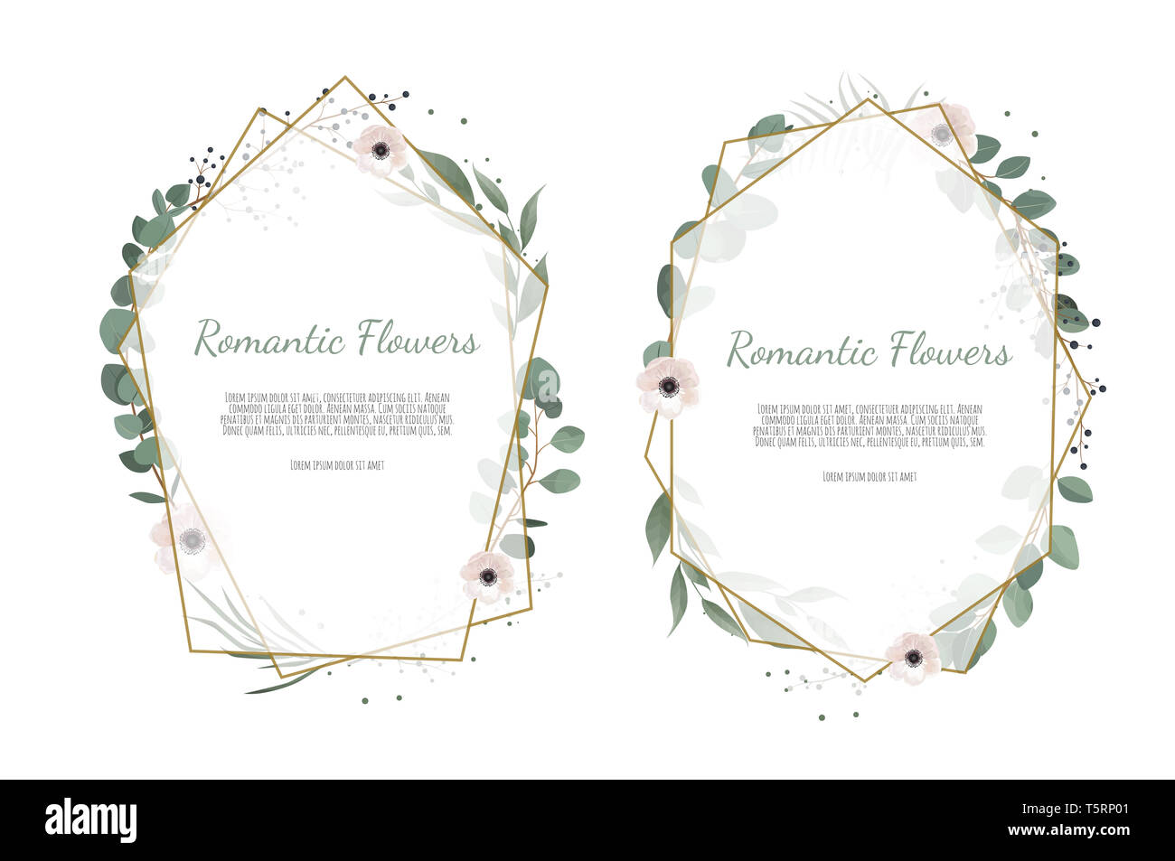 Einladung Hochzeit Floraler Rahmen Stockfotos Und Bilder Kaufen Alamy