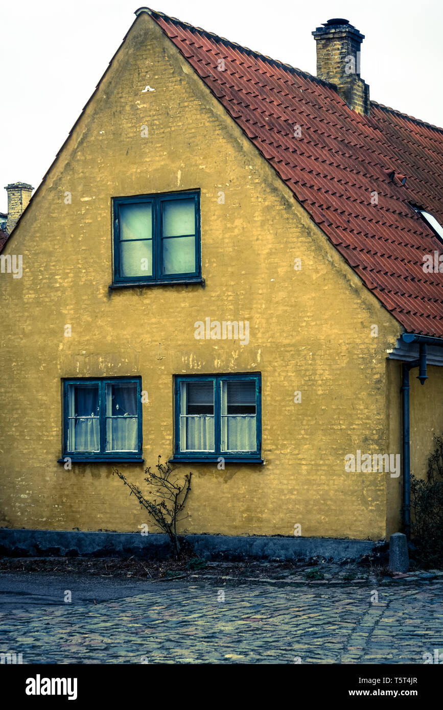 Malerische altmodisches Haus in gut erhaltenen Dragor Dorf in der Nähe von Kopenhagen, Dänemark Stockfoto