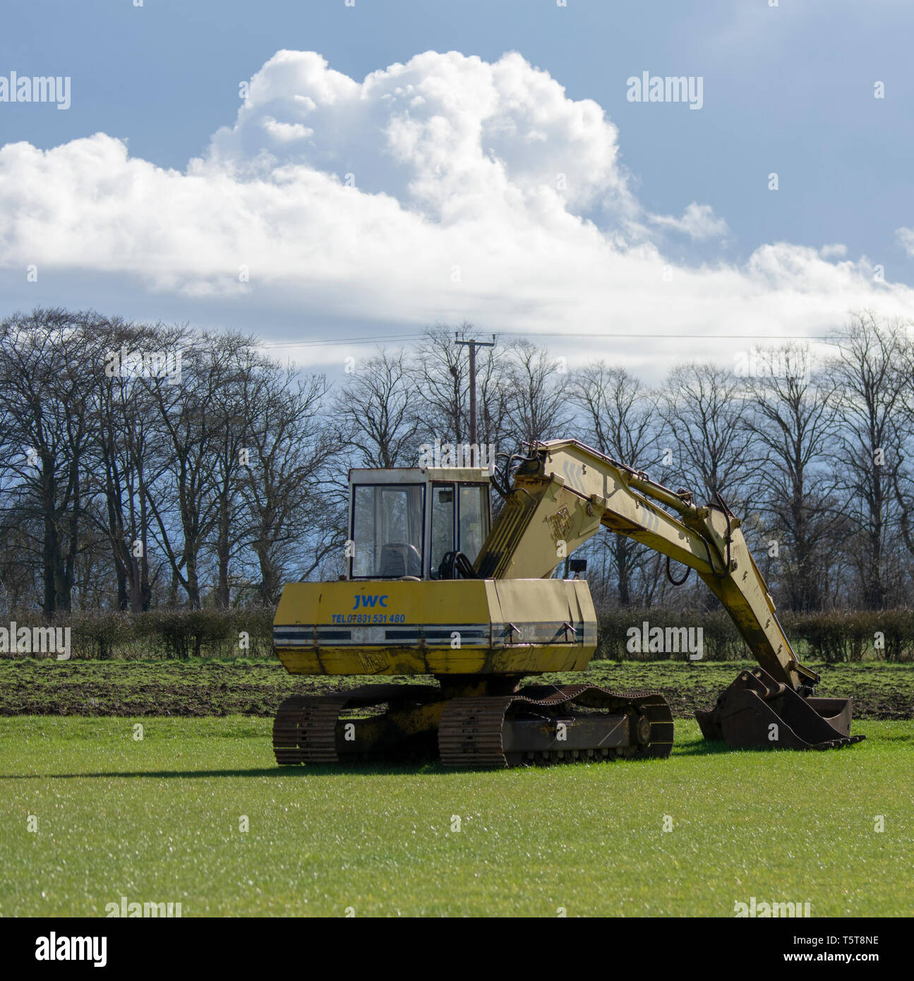 JCB 812 Bagger Bagger Stockfoto
